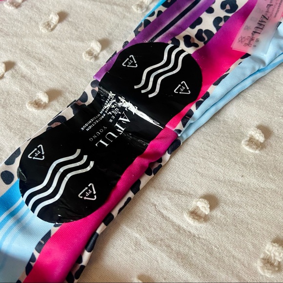 ZAFUL Leopard Panel Striped Cutout Bikini L - Picture 7 of 16